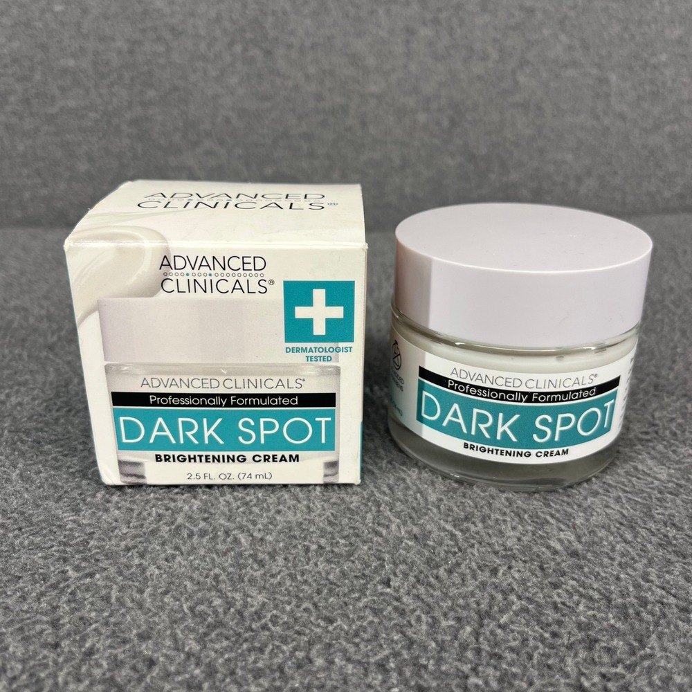 Advanced Clinicals Dark Spot Brightening Cream 2.5 oz Lactic Acid Vitamin A E